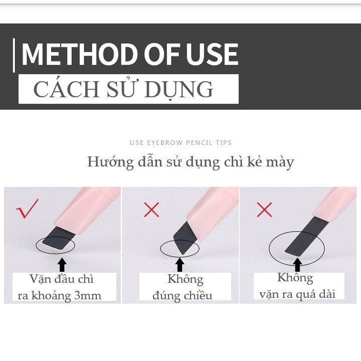 [HCM]Chì Kẻ Mày MayCreate Eyebrow Pencil MCE101