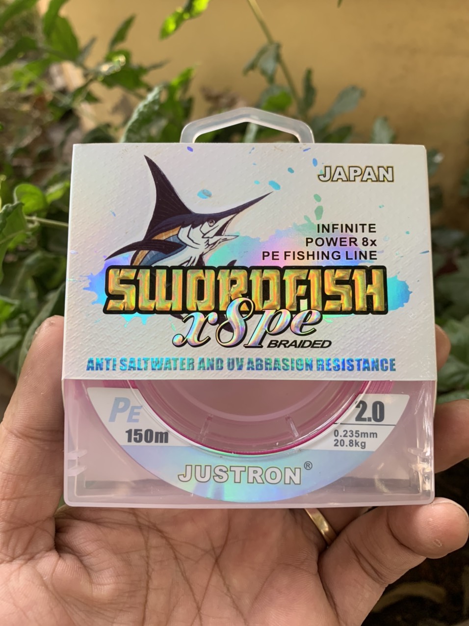 Dù câu cá pe x8 swordfish cao cấp , dài 150m , siêu bền , siêu dai , siêu mịn , chuyên dùng làm trục , link