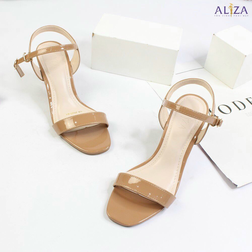 Giày sandal 7 phân gót trụ phối dây mảnh _A10T