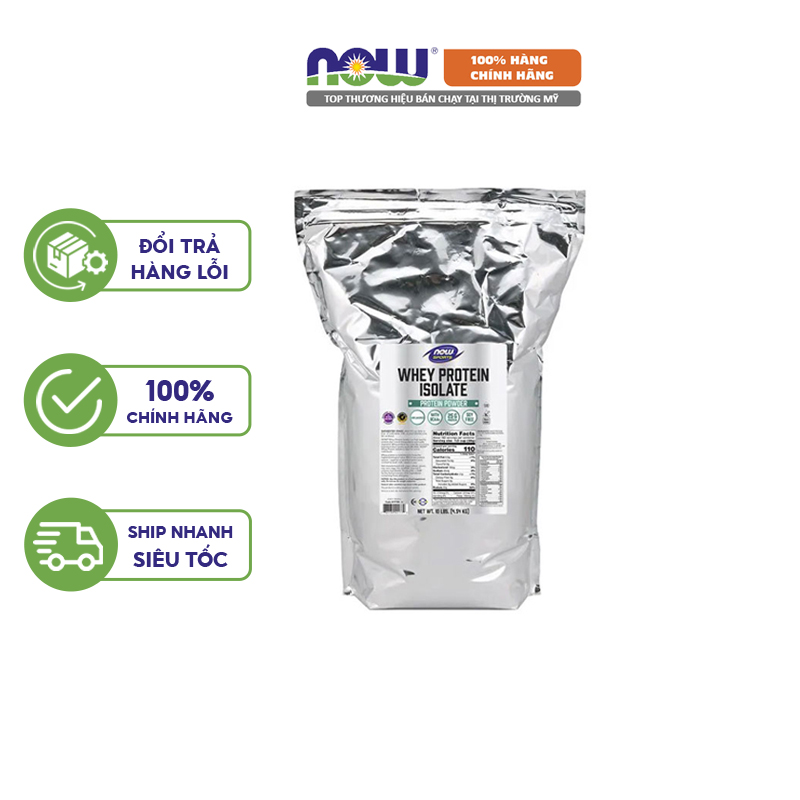 Now Whey Protein Isolate 100% Bổ Sung Protein 10lbs Từ Mỹ