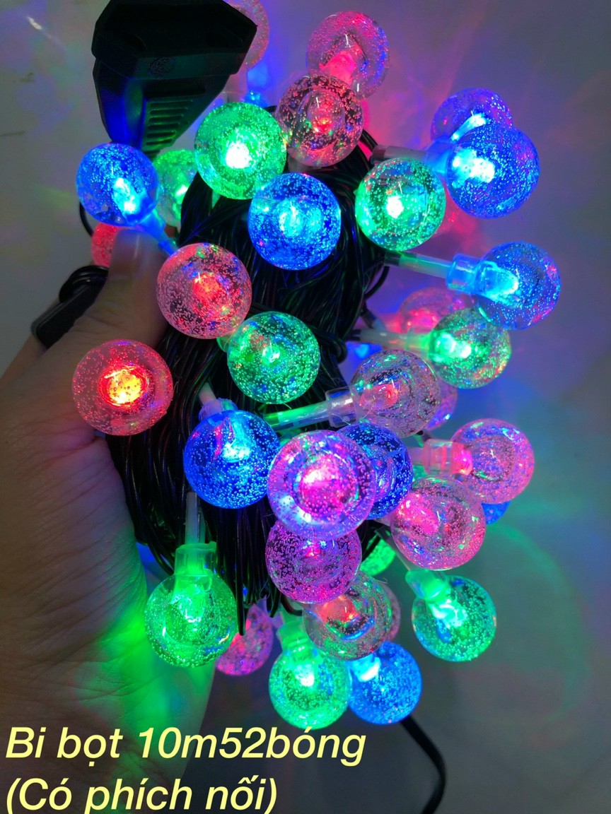 Decorative String Lights with Water Bubbles, Full Color or Yellow Without Flashing