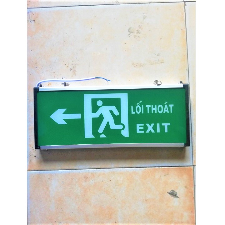 Đèn Exit thoát hiểm 2 mặt , Đèn chỉ dẫn lối thoát PCCC
