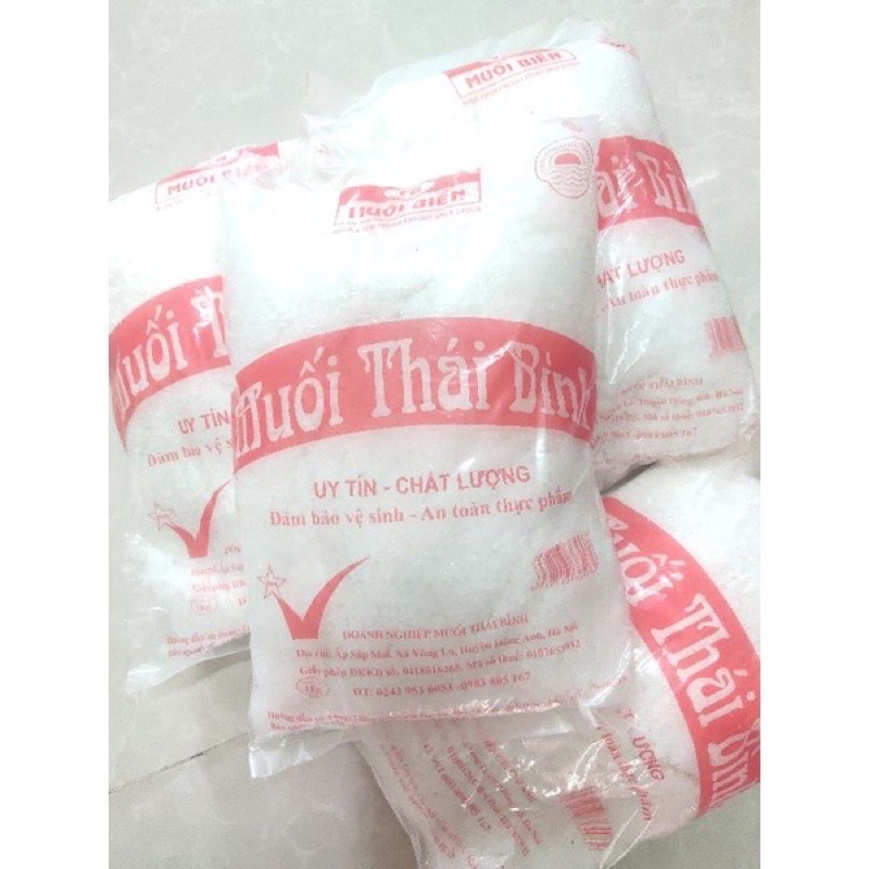 1kg Muối sạch thái bình, muối hạt