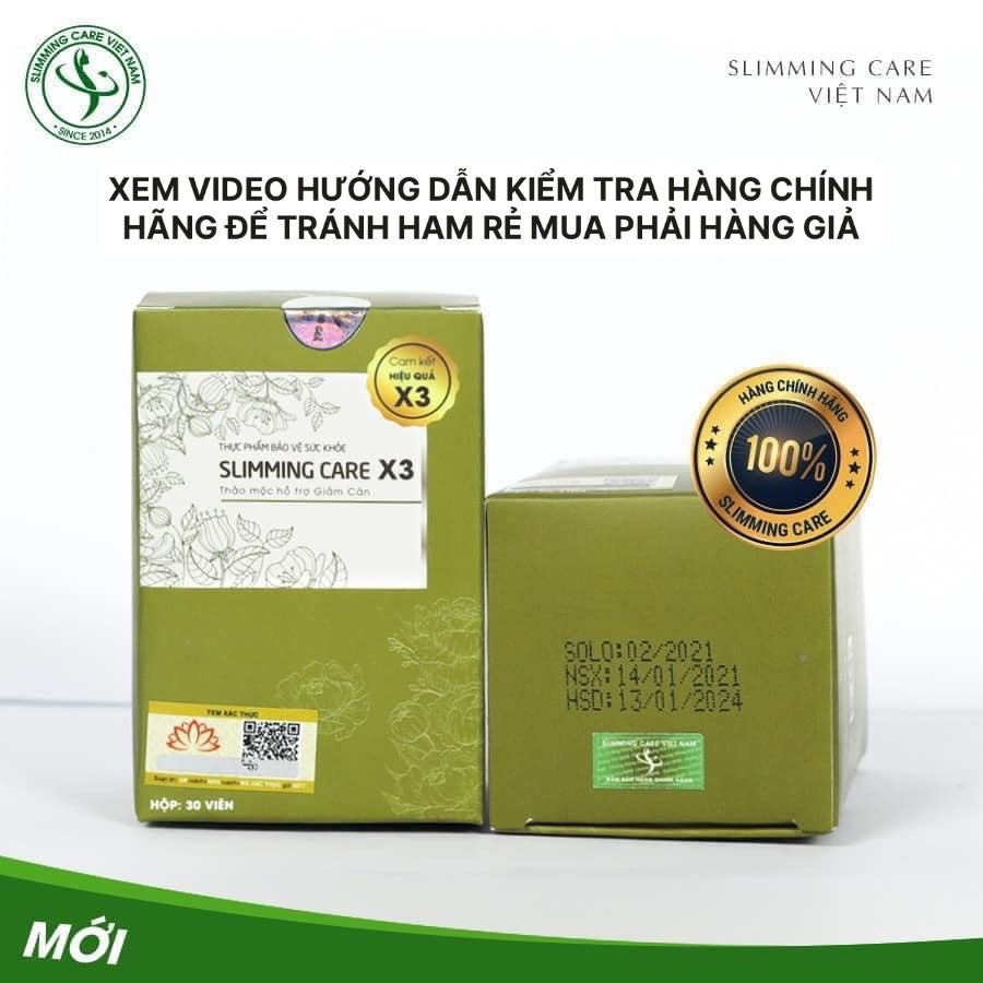 Giảm Cân Slimming Care X3 Chính Hãng Việt Nam Nhanh Quét Mã Qrocde