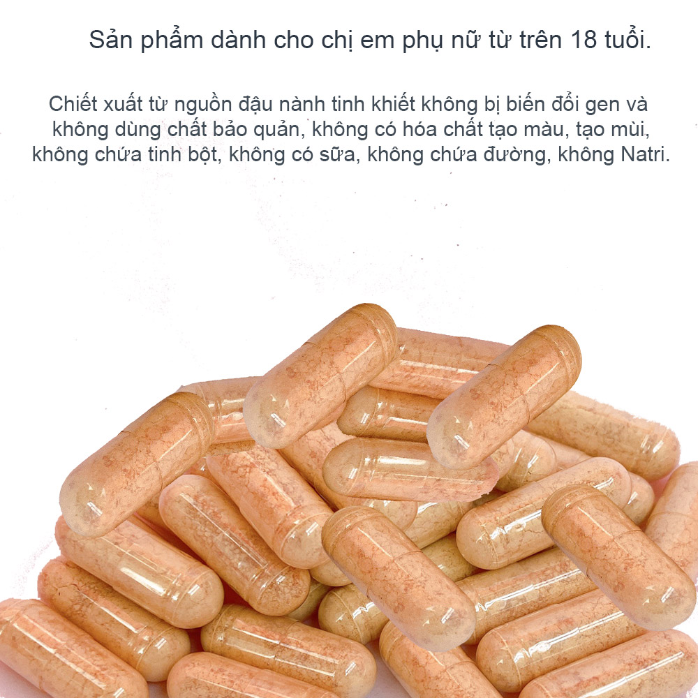 Viên mầm đậu nành Non-GMO Soy Isoflavones, 10 viên