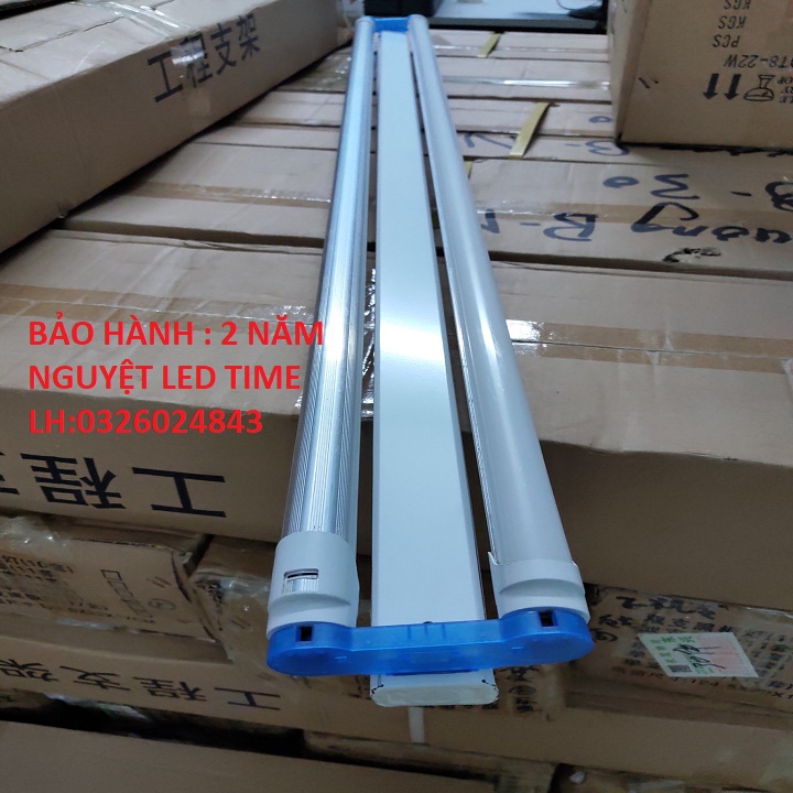 Bộ 02 tuýp + 01 máng đôi 1.2m siêu sáng cao cấp chống vỡ