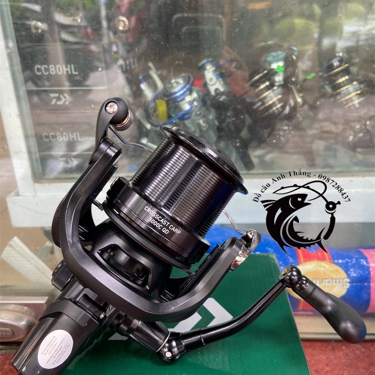 Máy câu cối nông Daiwa Crosscast Carp 5000C QD câu lục, câu biển