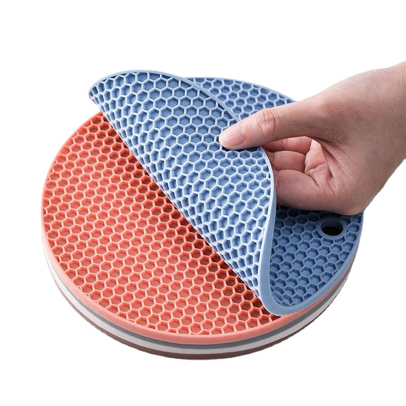 Miếng lót cách nhiệt bát đĩa xoong nồi silicon cao cấp