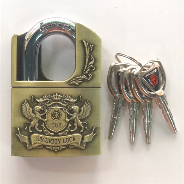 6cm Anti-Cut Double-Locking Lock Padlock Requires a Key to Lock
