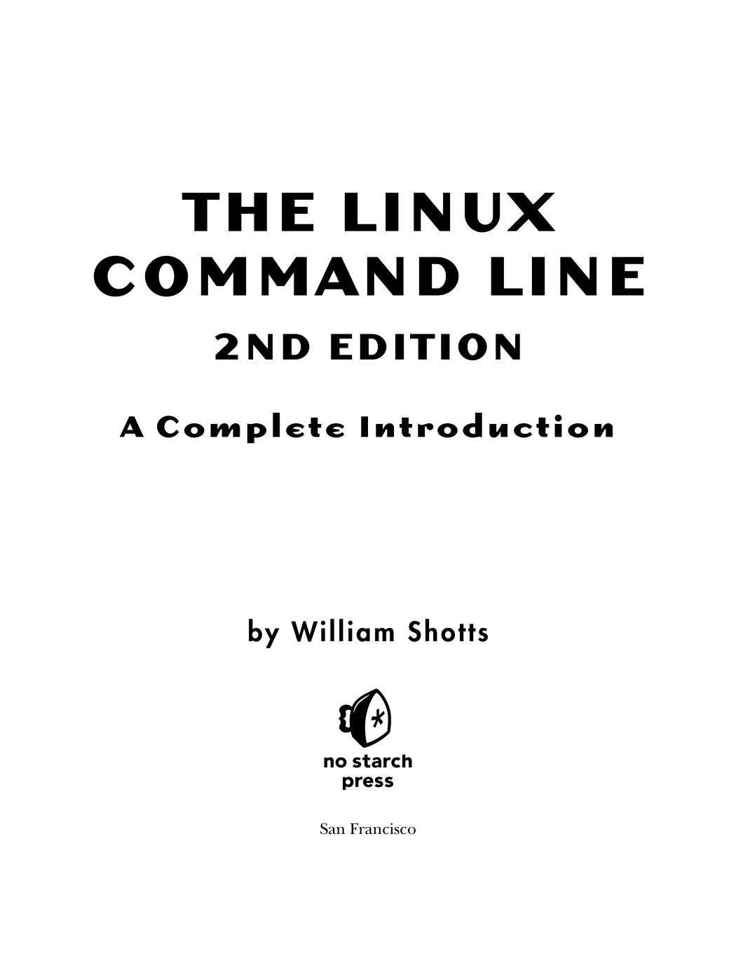 The Linux Command Line