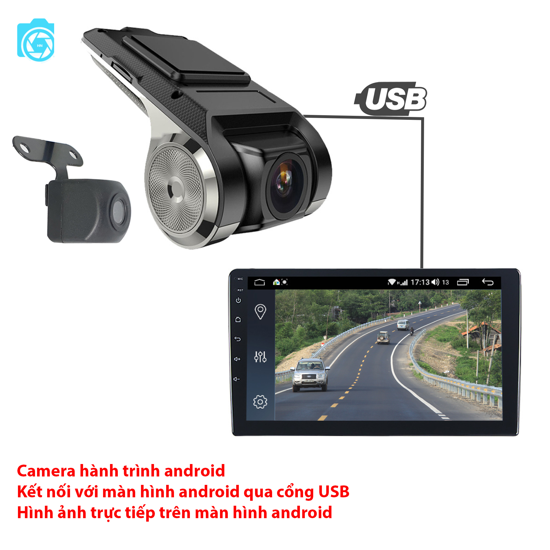 BÁO GIÁ CAMERA HÀNH TRÌNH Ô TÔ GHI HÌNH TRƯỚC | Shopee Lazada Sendo Tiki mới nhất 64 Camera hành trình tích hợp màn hình android, độ phân giải HD, Ghi hình trước và sau, model F8 plus