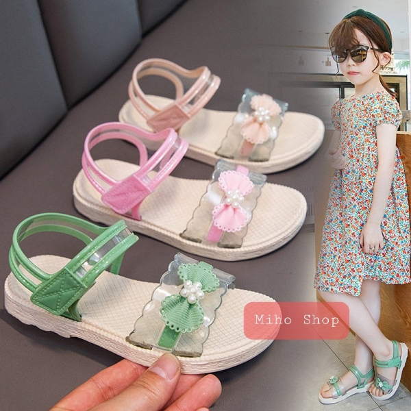 [HCM]Giày Sandal Nhựa PVC Siêu Mềm Êm Chân Cho Bé - Shop Miho Shoes
