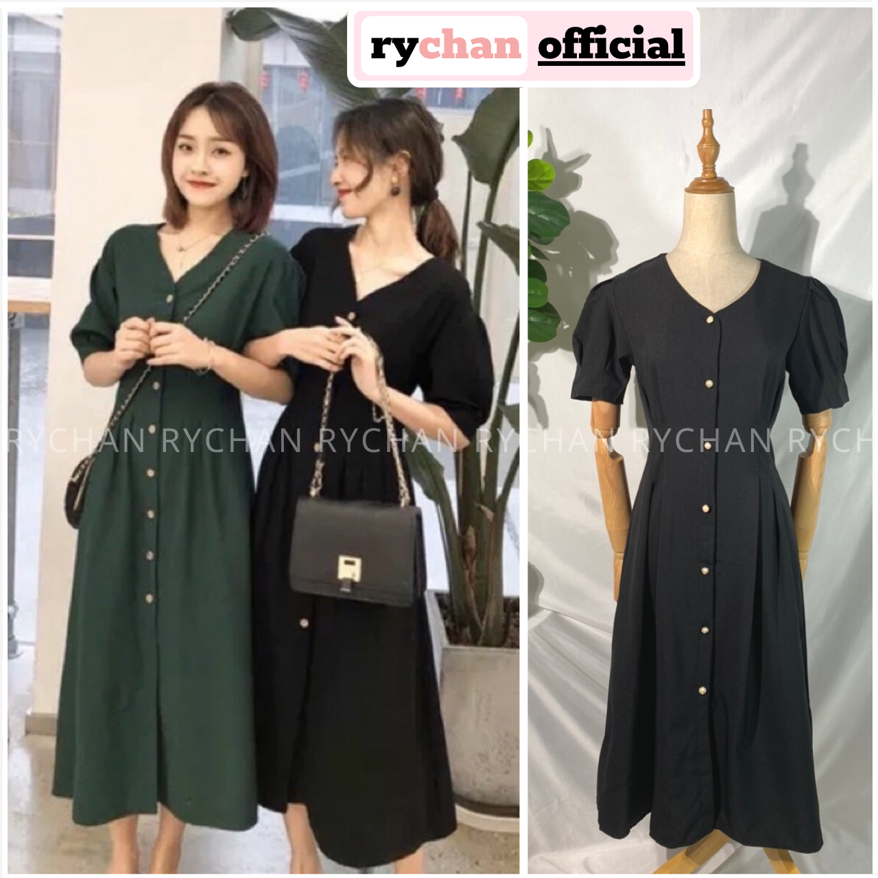 Mdi Sleeveless Dress V-neck Shirt 2 Colors - DX315