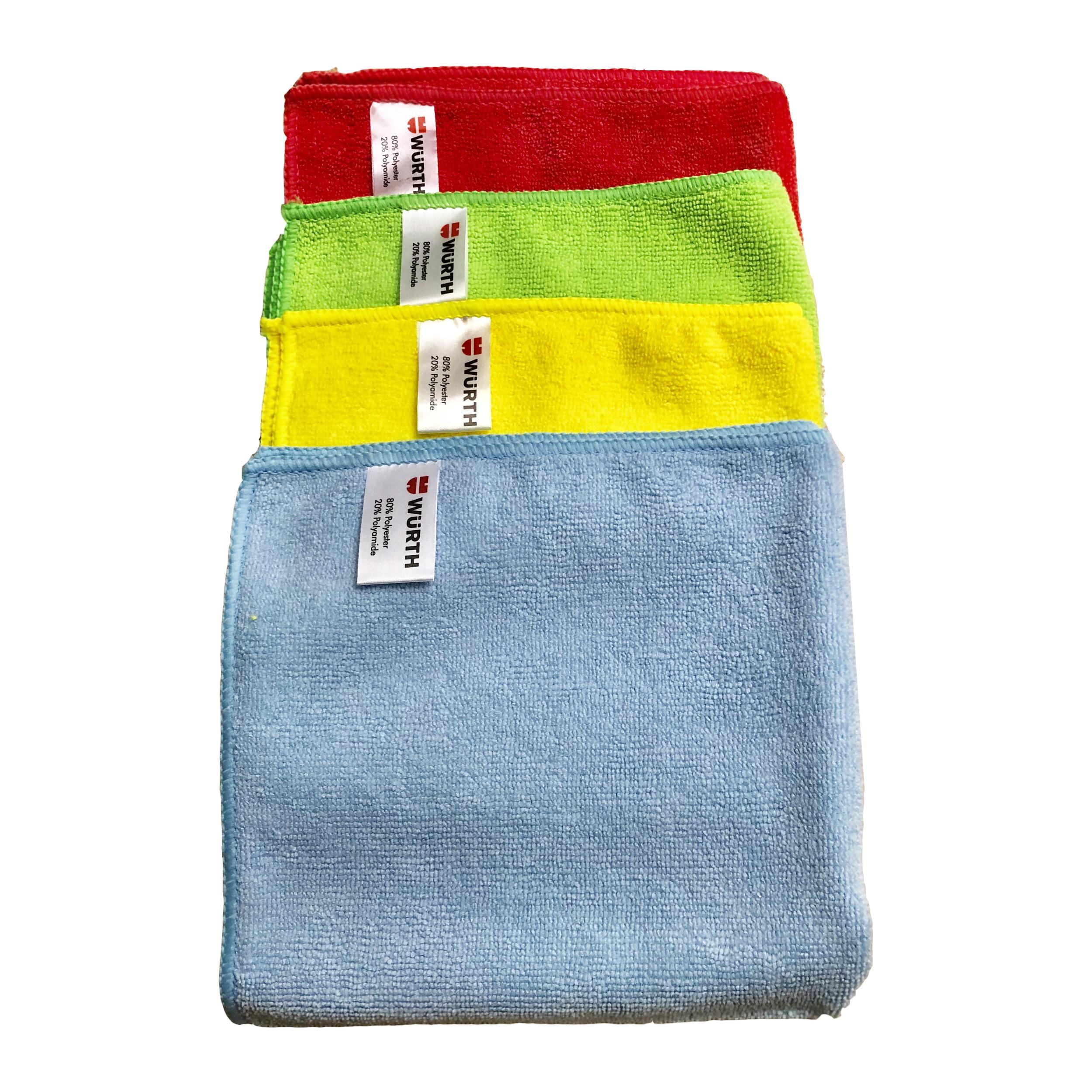 KHĂN LAU XE SIÊU MỀM WURTH MICROFIBER TOWEL 400G (MÀU TỰ CHỌN) 40X40CM