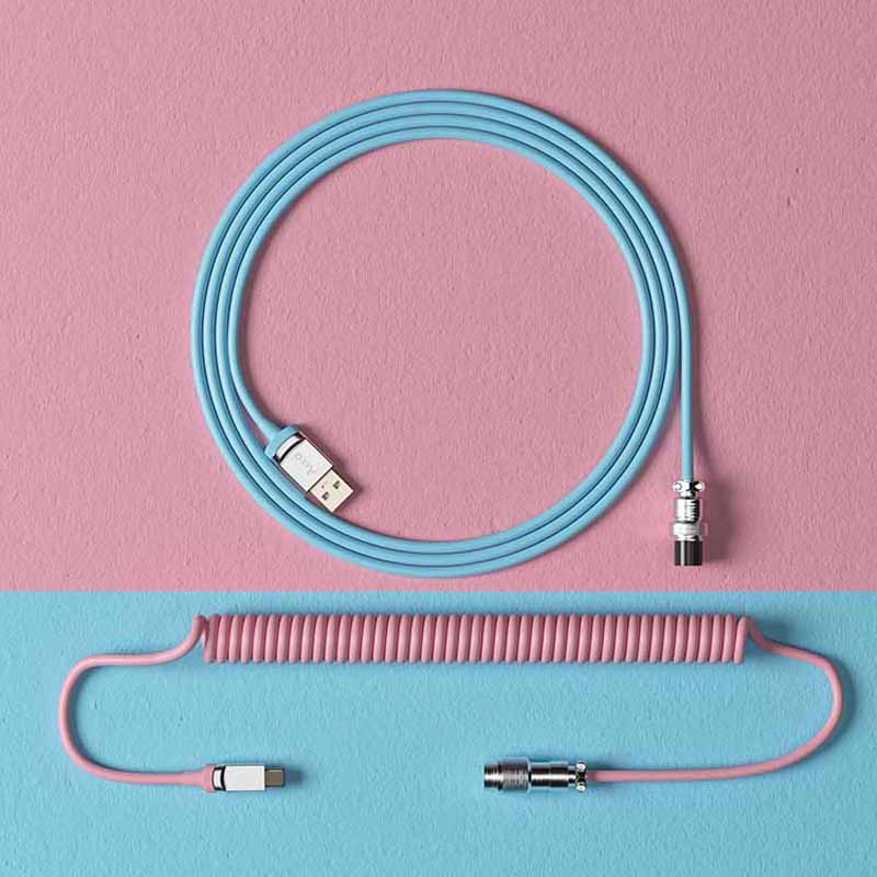Dây cáp custom AKKO USB Type C (Matcha Red Bean / OceanStar / Midnight / Macaw / Neon /Tokyo)
