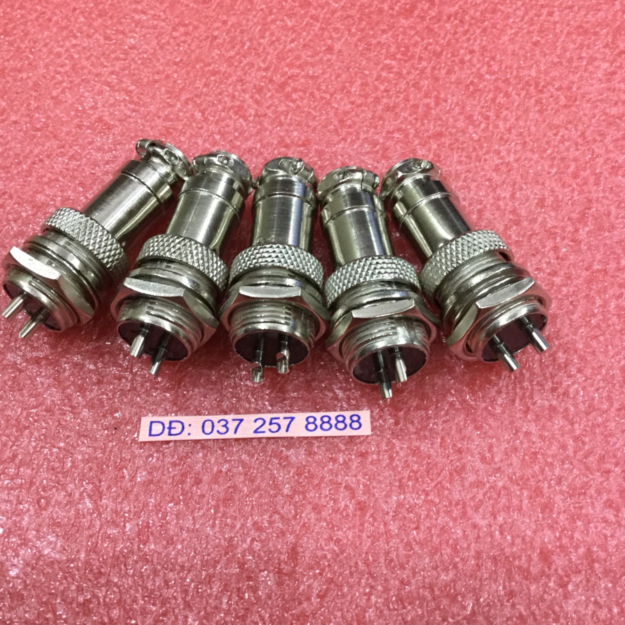 5 bộ Jack sắt tròn M16GX16 -2 P( đực cái )
