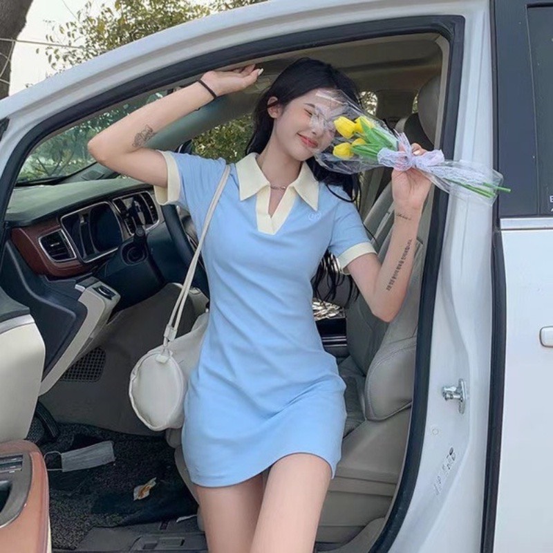 đầm polo nữ dáng xòe siêu hot T05