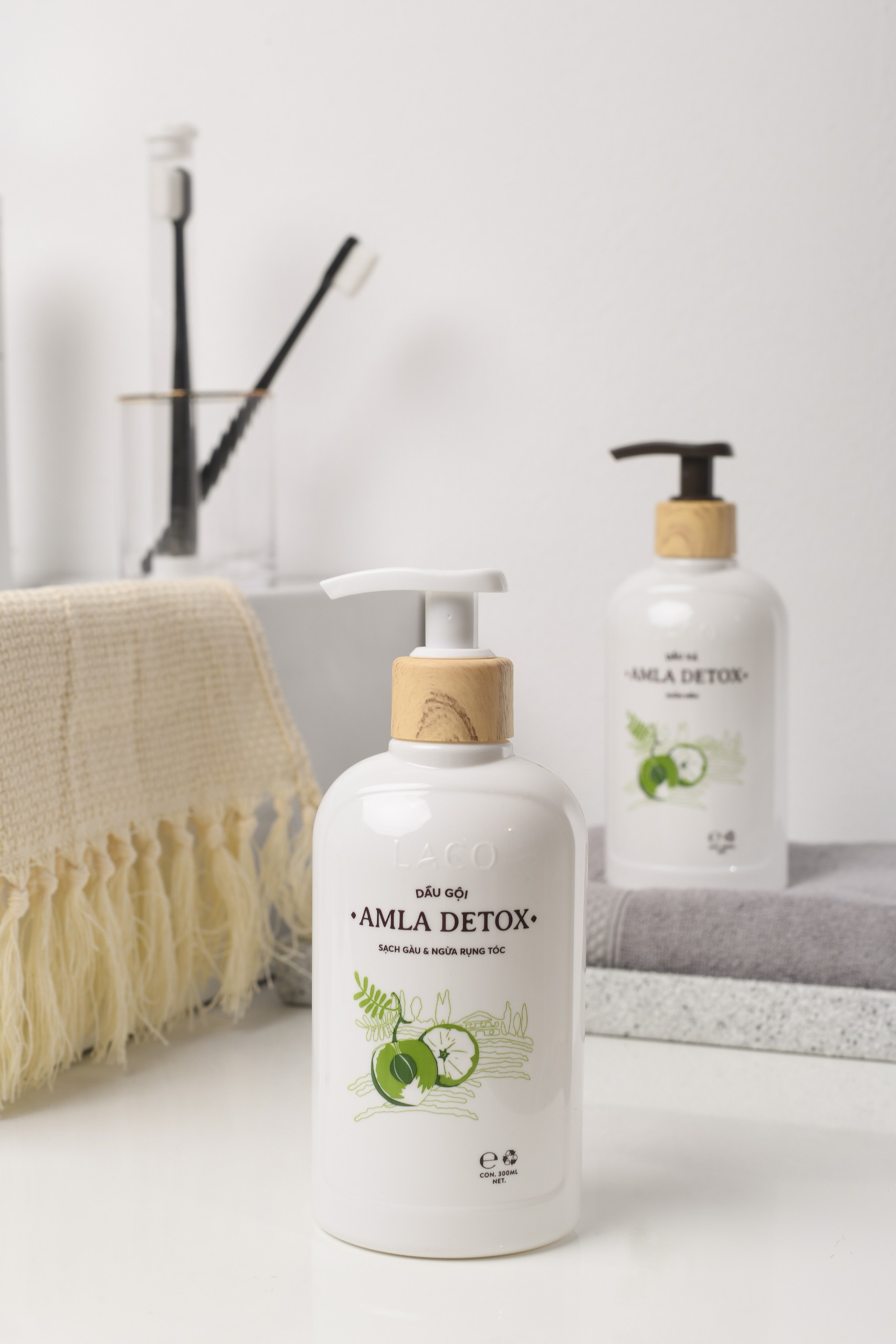 Bộ Dưỡng Tóc Organic Amla Detox Ngăn Rụng Tóc