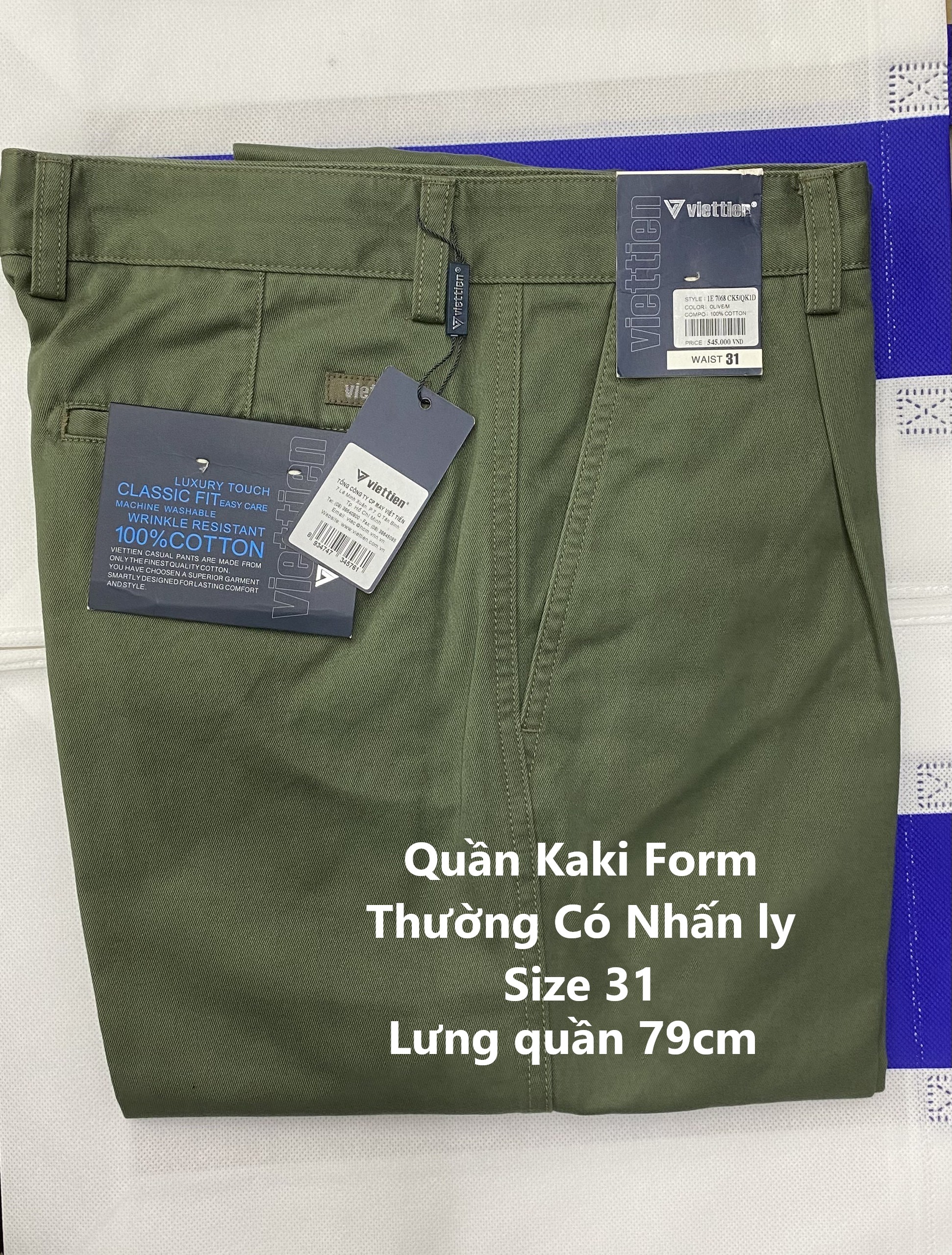 Quần Kaki Việt Tiến lẻ size