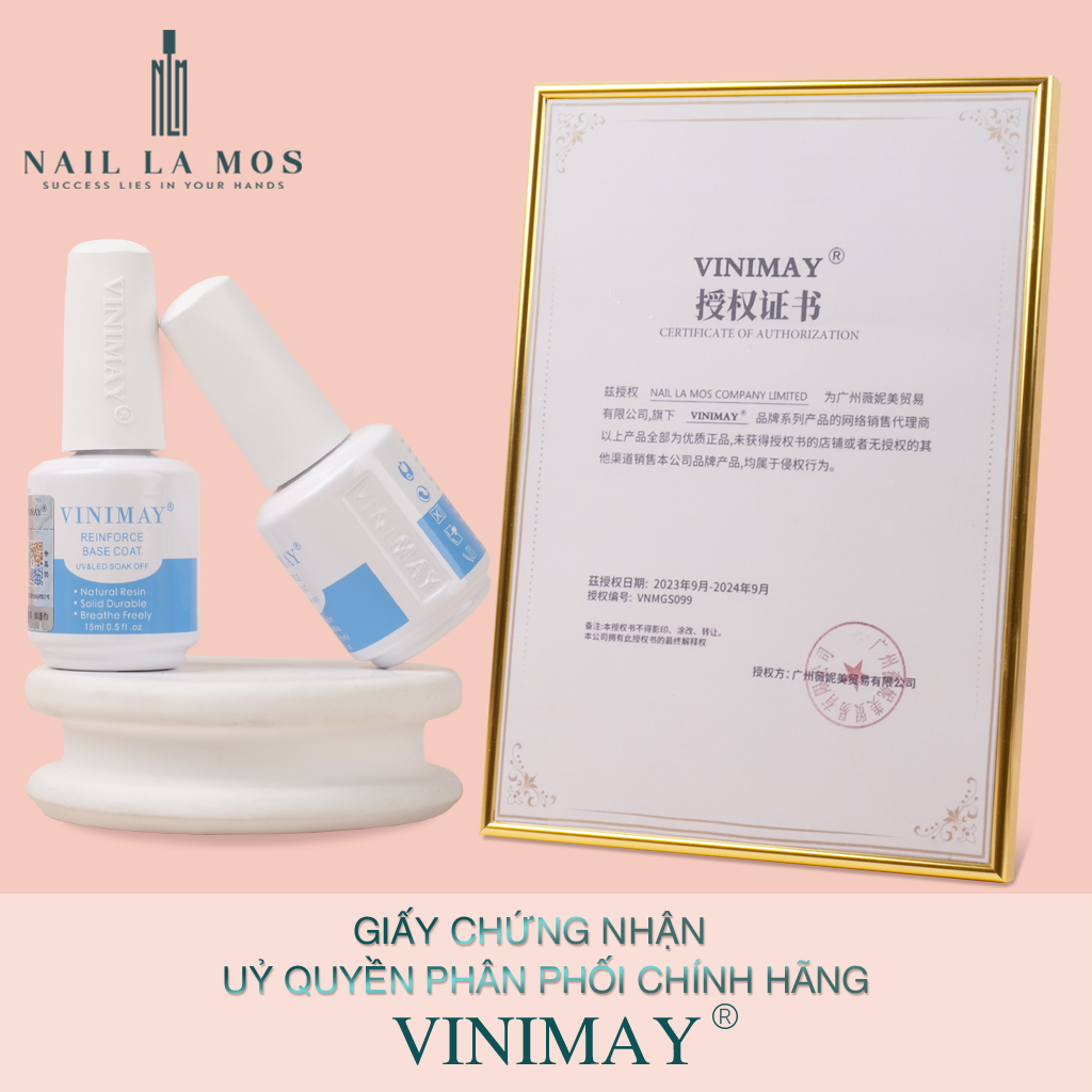Cứng móng Vinimay chính hãng chuyên dụng cho dân làm móng