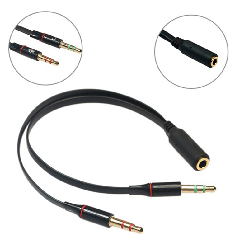 Jack gộp âm thanh và Mic sang cổng 3.5 chuyển đổi 2 cổng máy vi tính thành tai nghe điện thoại