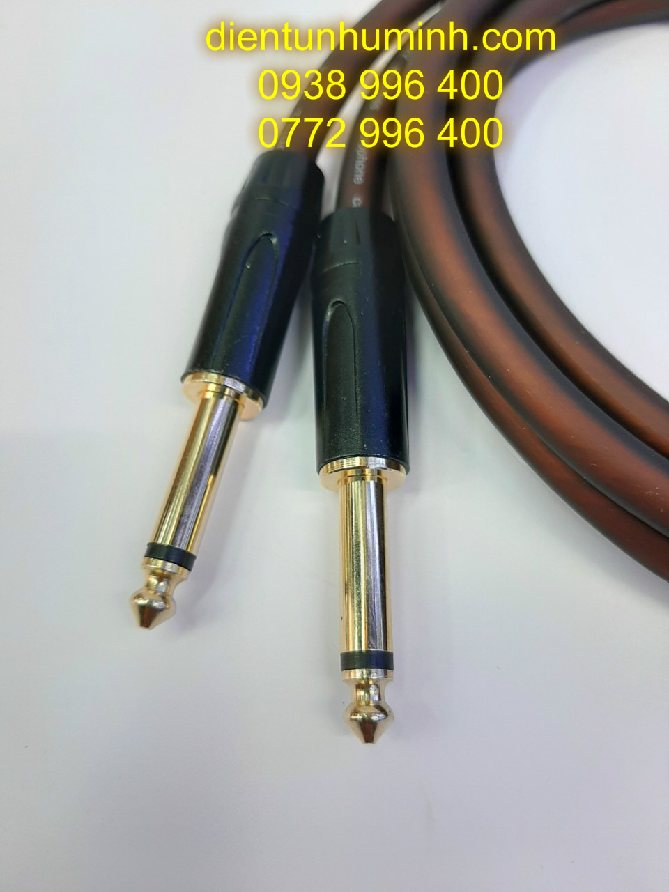 Cặp Dây Jack cáp 6.5mm ra AV 1m Đồng nguyên chất 