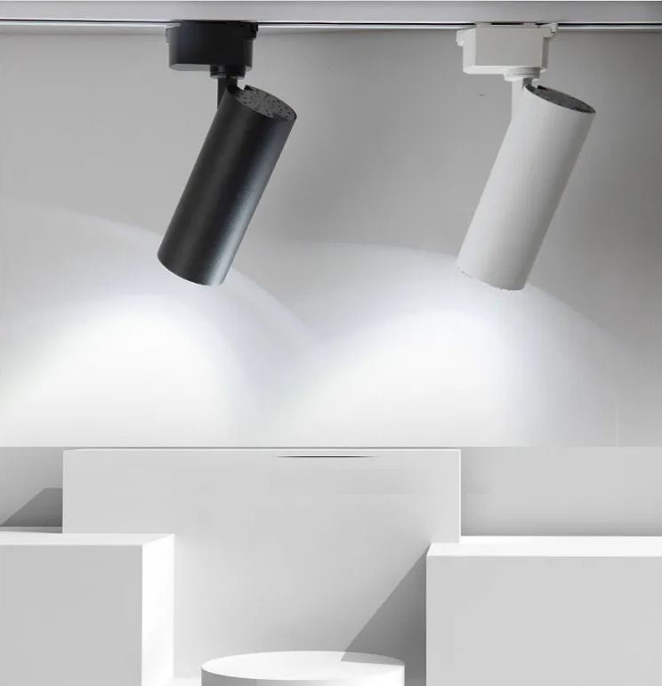 Combo 5 đèn led rọi ray ống bơ 3w + thanh ray 2m