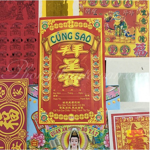 Bộ Giấy cúng sao Cửu Diệu Tinh Quân(La hầu,Kế đô,Thái bạch...)