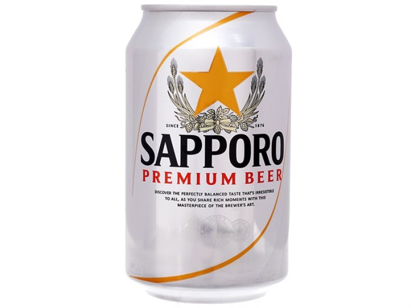 Bia Sapporo lon 330ml ( 24 lon/ thùng)