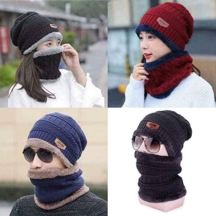 Set Khăn Mũ Len Người Lớn Nam Nữ