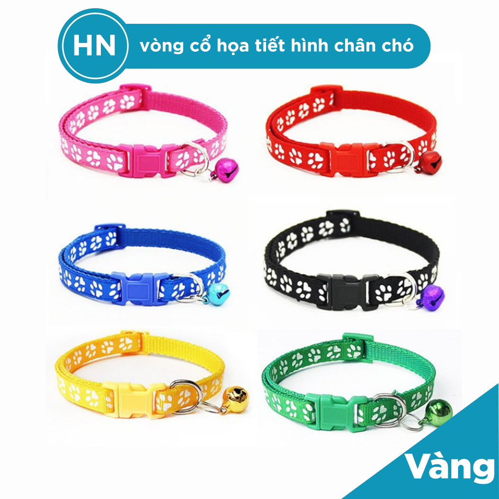 Vòng cổ cho chó mèo - Vòng Cổ Họa Tiết Cho Thú Cưng Chó Mèo Con - Phụ Kiện Cho Thú Cưng