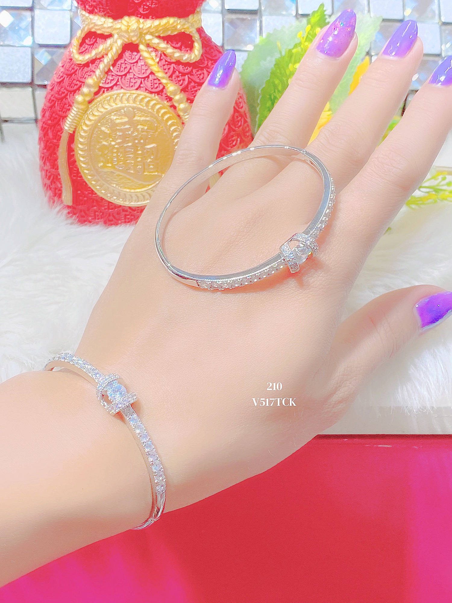V517 Vòng Tay Nữ Nhập Khẩu Sáng Lấp Lánh - vòng tay - vòng tay nữ - lắc tay