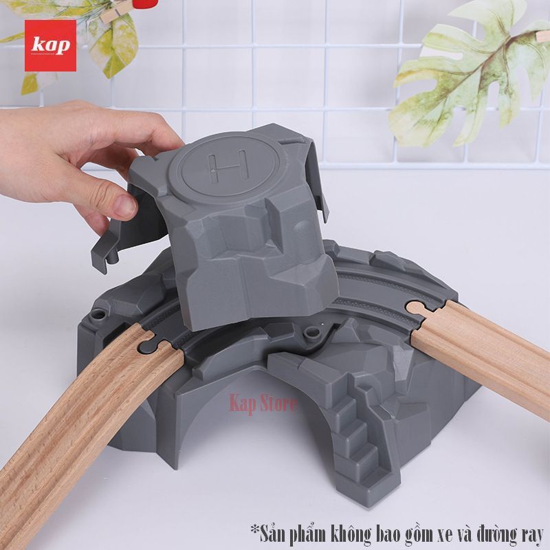 [HCM]Hang núi 2 tầng phụ kiện đường ray xe lửa gỗ