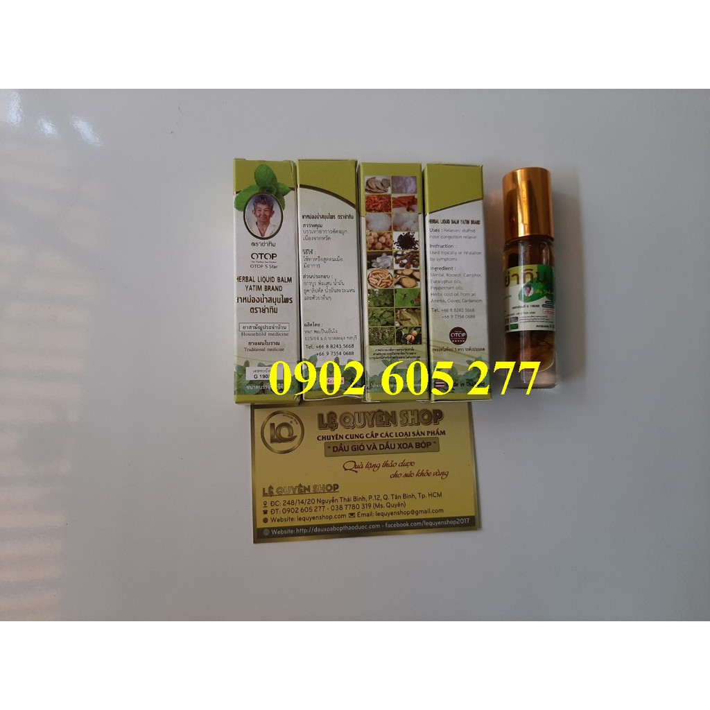 (Combo)12 Lọ dầu lăn thảo dược 18 vị Thái Lan