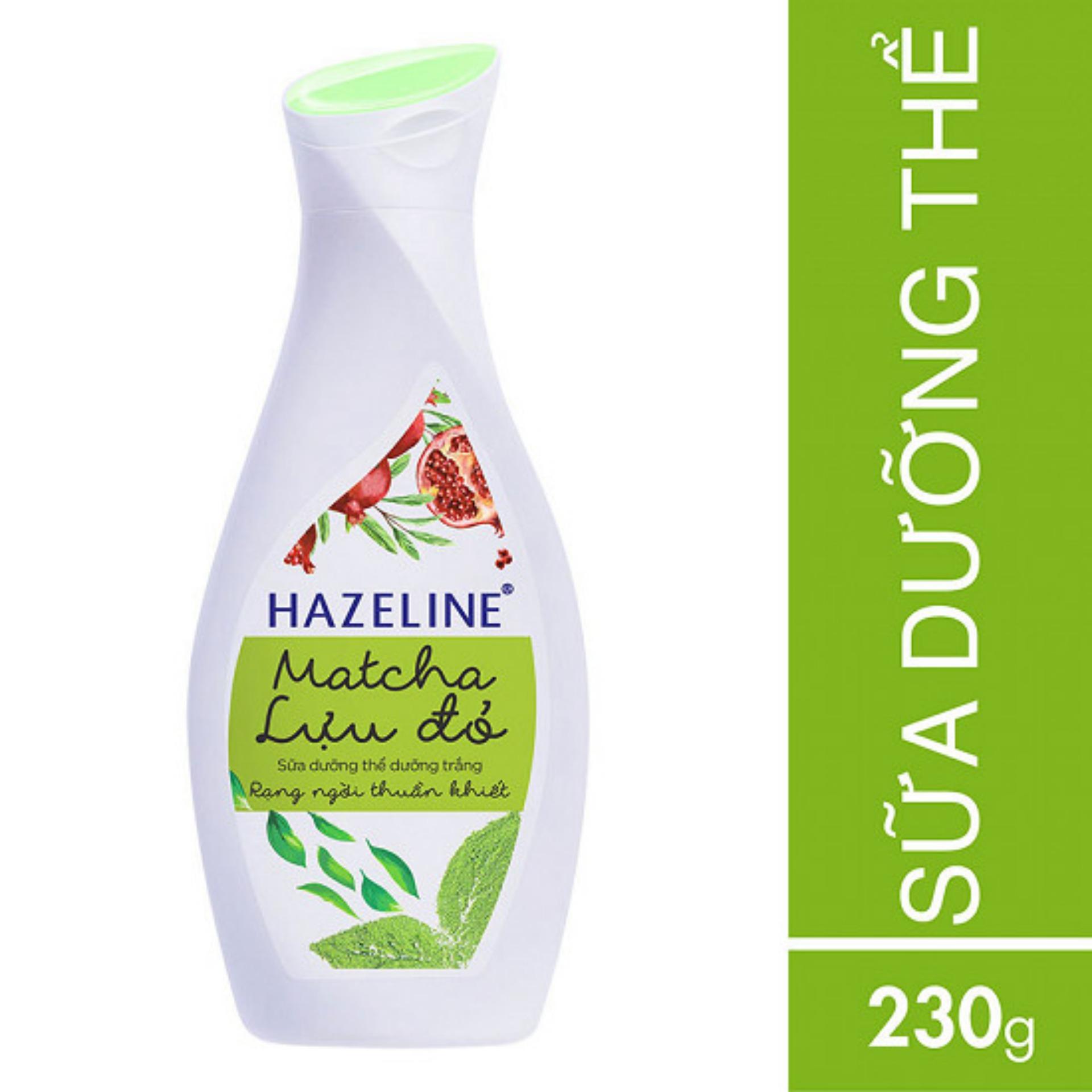 Sữa dưỡng thể Hazeline Matcha Lựu đỏ 230ml