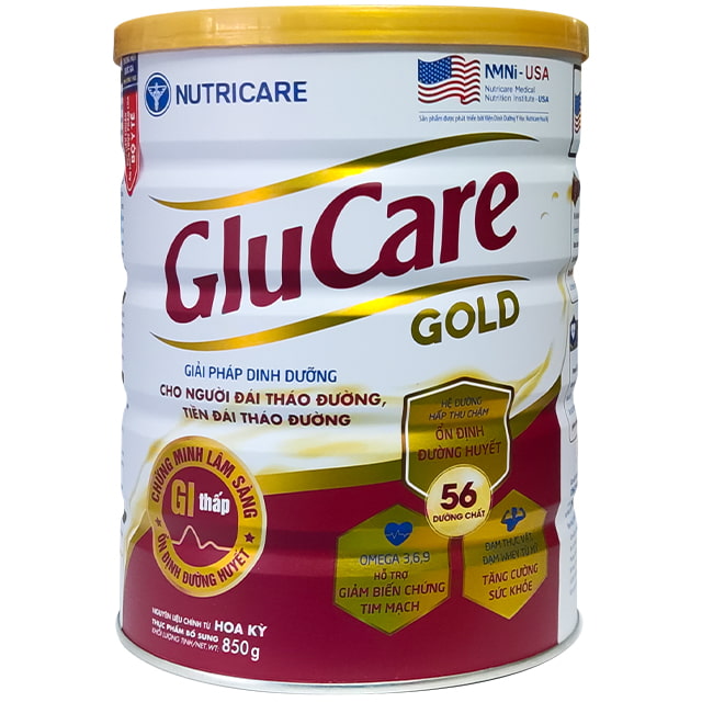Sữa bột GluCare Gold 850g cho người tiêu đường