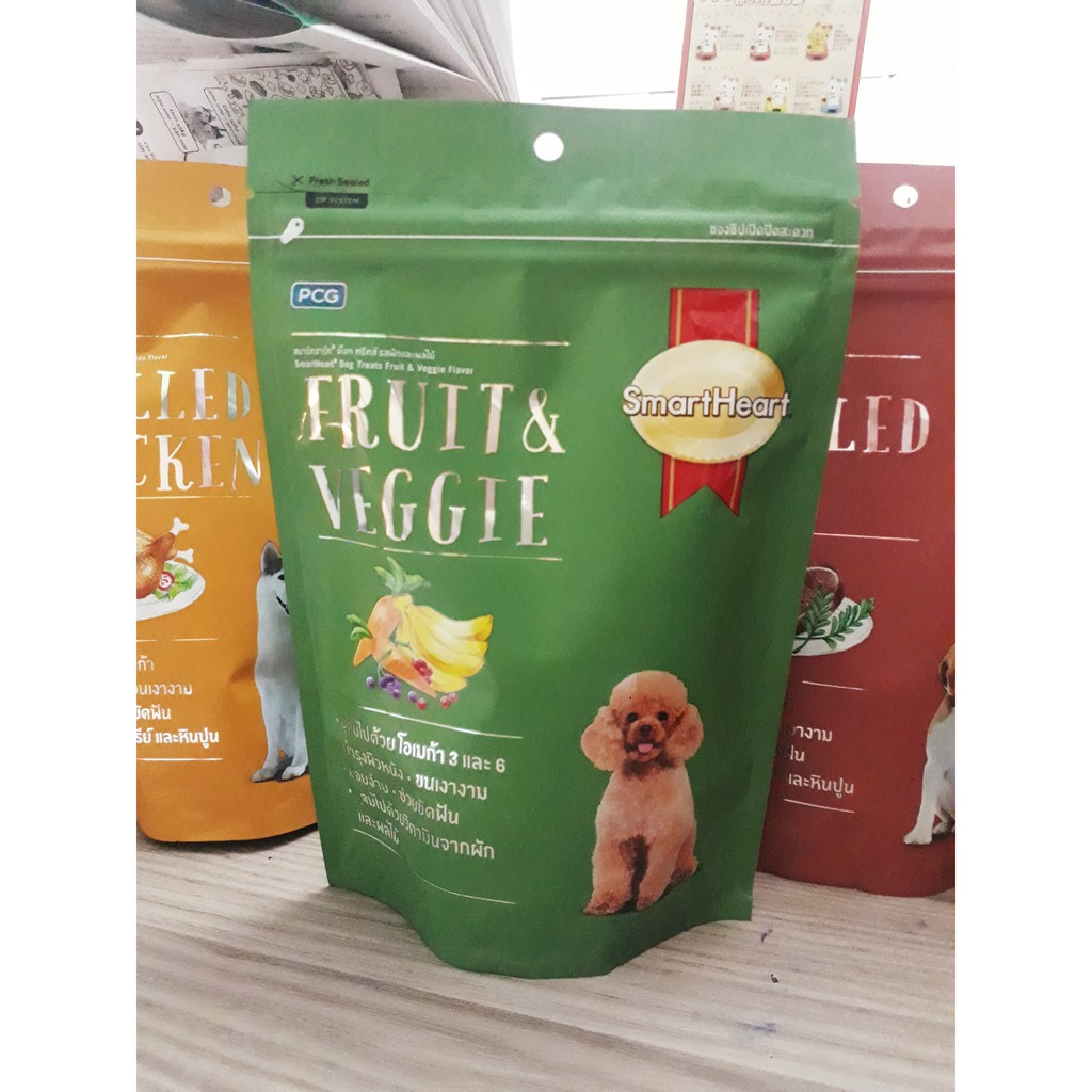 HCMBánh thưởng cho chó vị trái cây và rau củ Smartheart Dog treats Fruit