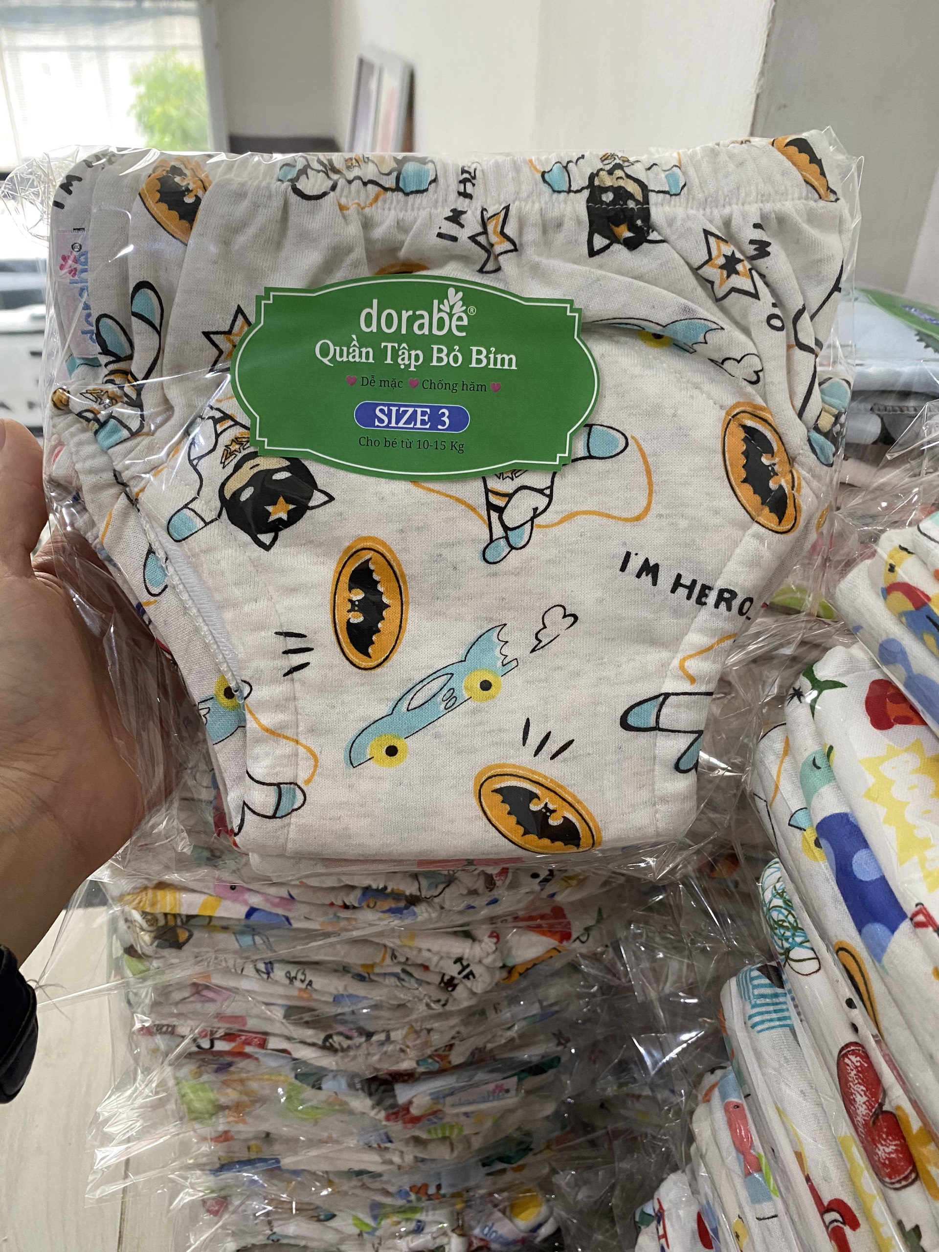 COMBO 5 QUẦN BỈM DORABE LOẠI 8 LỚP SIZE 3