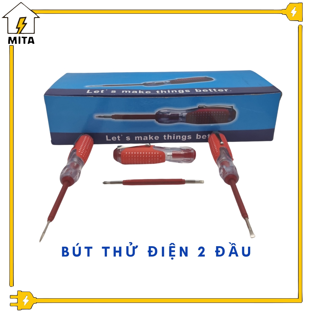 Bút thử điện kiêm tua vít 2 đầu - MITA