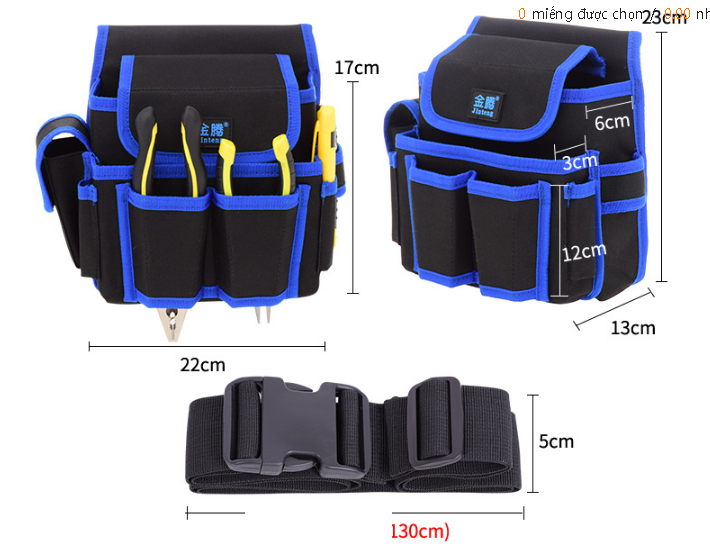 TÚI DỤNG CỤ THẮT LƯNG THI CÔNG ĐIỆN NƯỚC CAMERA