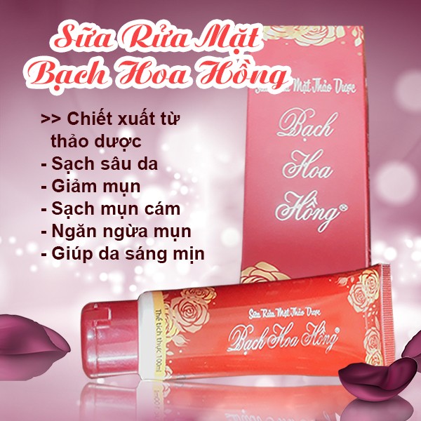 SỮA RỬA MẶT THẢO DƯỢC Bach hoa hong