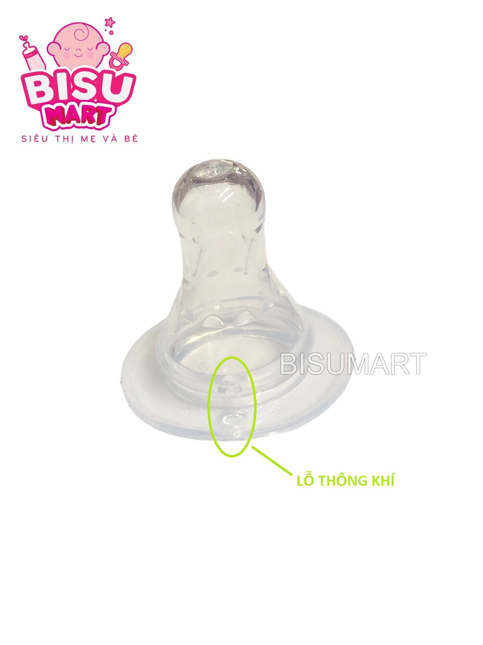 Núm Vú cổ hẹp cho bé Silicone Siêu Mềm núm Ly Fancy