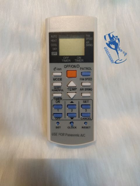 Điều khiển điều hoà Panasonic nano - thường