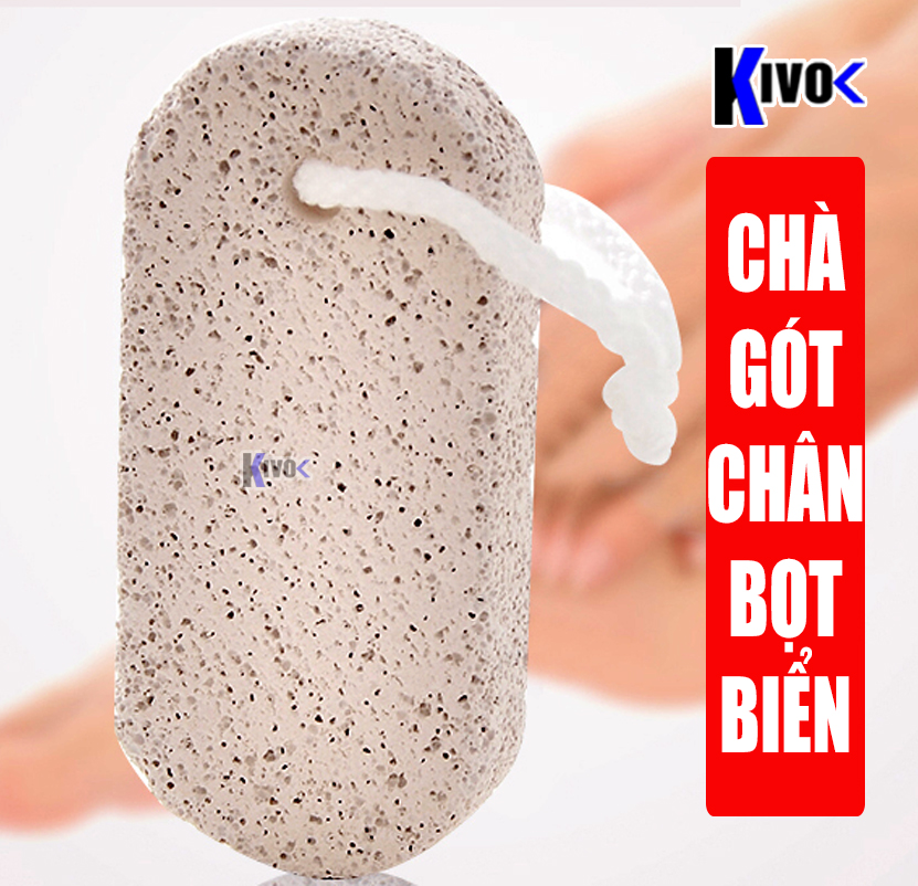 Stone sponge scrub with straps-tools grinding heel 3 in 1 multi-purpose-stone sponge scrub Oval has straps, stone exfoliating, states rub foot skin, stone grinding heel, planing heel-kivovi