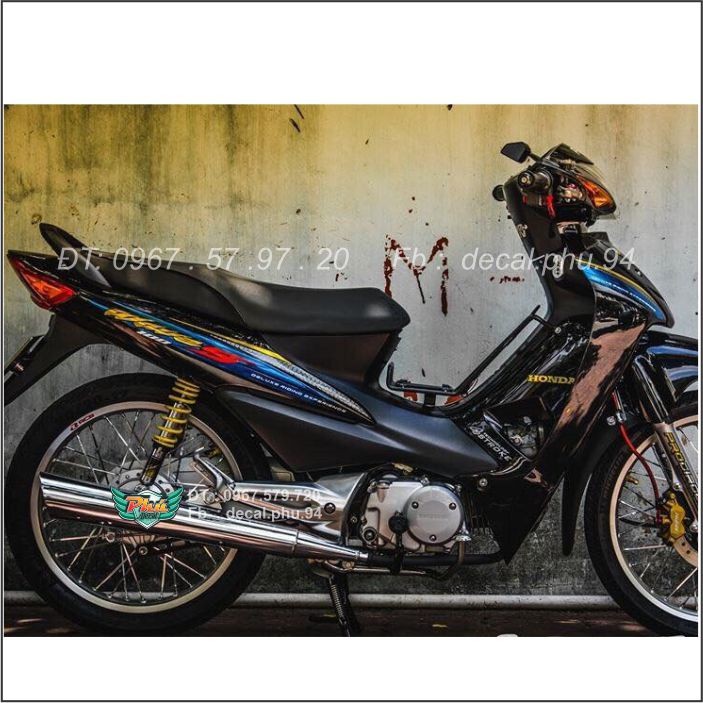 Tem rời Wave A đen bóng đẹp (h)|mẫu mã đa dạng|chi tiết sắc nét|nhận làm Tem rời theo yêu cầu, cam kết hàng đúng với hình mô tả