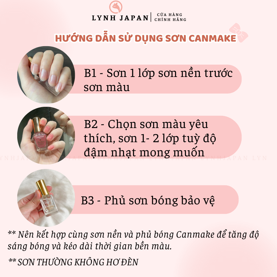Sơn móng tay Canmake Nhật Bản đủ màu hot trend LYNHJP
