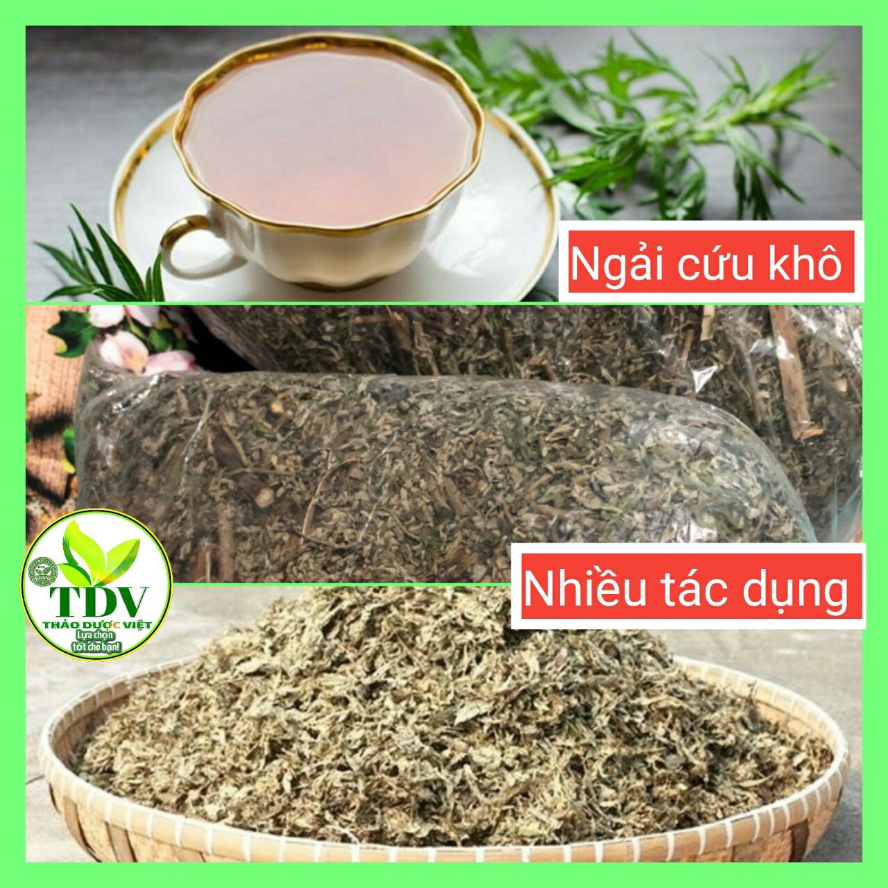 500gLá Ngãi cứu khô nguyên chất