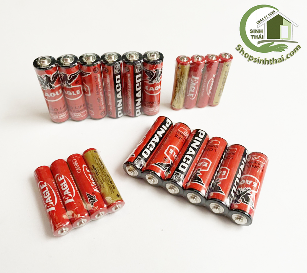 Pin tiểu AAA (3A) và AA (2A) Pin Con Ó - Pinaco ( 4 viên )