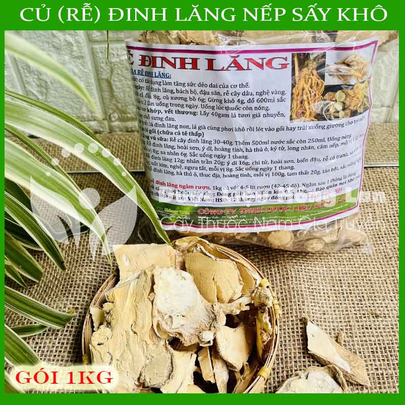✅ 1kg củ đinh lăng nếp lá nhỏ sấy khô loại 1 -