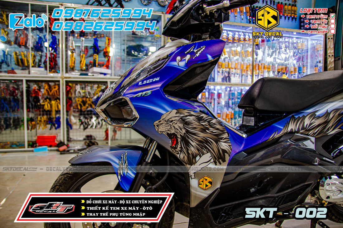 tem trùm ari blade 2020 xanh xám sư tử